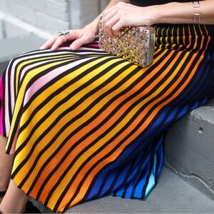 NWT 🆕✨KENZO (Paris) Midi Flare Rib Knit Skirt, NEW✨